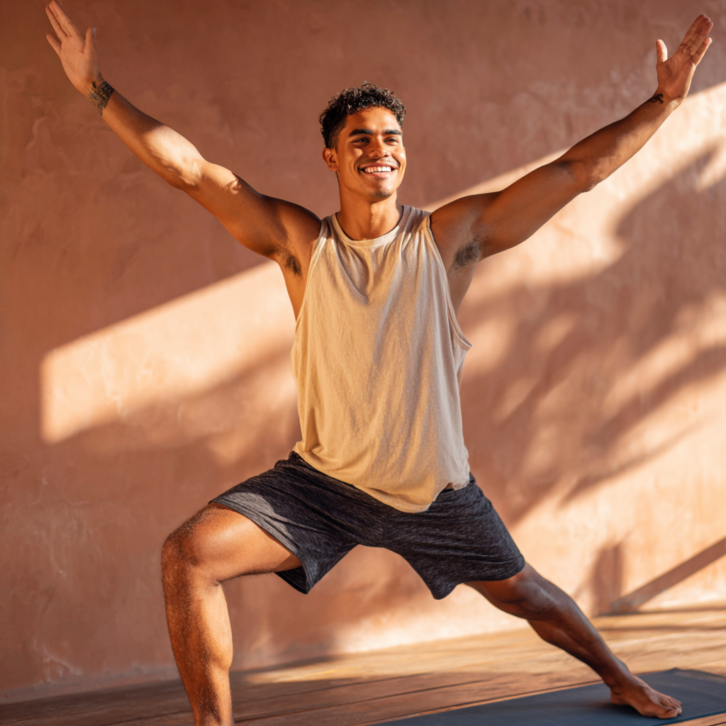 Mujer colombiana de mediana edad sonriente preparando alimentos saludables en su cocina